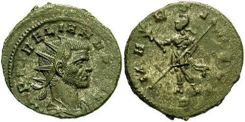 1 Антониниан Римская империя (27BC-395) Бронза Аврелиан (215-275)
