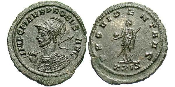 1 Антониниан Римская империя (27BC-395) Бронза Проб (232-282)
