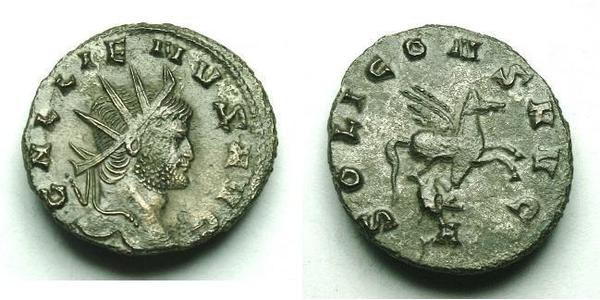 1 Антониниан Римская империя (27BC-395) Бронза Галлиен (218-268)