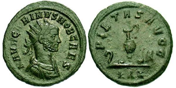 1 Антониниан Римская империя (27BC-395) Бронза Карин (257-285)