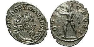 1 Антониниан Галльская империя (260-274) Серебро Марк Латиний Постум (260-268)