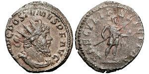 1 Антониниан Галльская империя (260-274) Серебро Марк Латиний Постум (260-268)