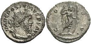 1 Антониниан Галльская империя (260-274) Серебро Марк Латиний Постум (260-268)