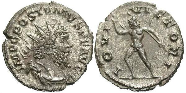 1 Антониниан Галльская империя (260-274) Серебро Марк Латиний Постум (260-268)