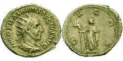 1 Антониниан Римская империя (27BC-395) Серебро Деций Траян (201-251)