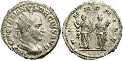 1 Антониниан Римская империя (27BC-395) Серебро Деций Траян (201-251)