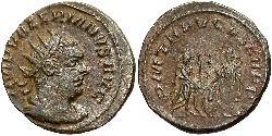 1 Антониниан Римская империя (27BC-395) Серебро Валериан I (193-260)