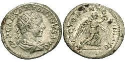 1 Антониниан Римская империя (27BC-395) Серебро Гелиогабал (203-222)