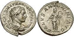 1 Антониниан Римская империя (27BC-395) Серебро Гелиогабал (203-222)
