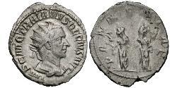 1 Антониниан Римская империя (27BC-395) Серебро Деций Траян (201-251)