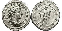 1 Антониниан Римская империя (27BC-395) Серебро Гелиогабал (203-222)
