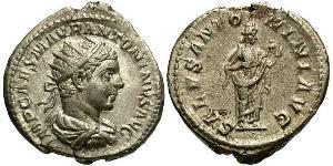 1 Антониниан Римская империя (27BC-395) Серебро Гелиогабал (203-222)