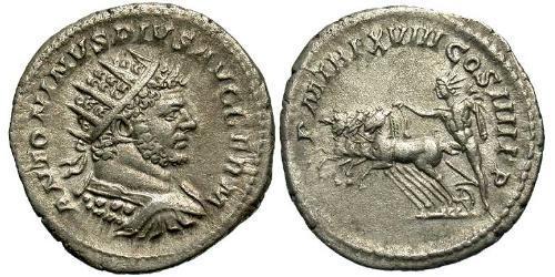 1 Антониниан Римская империя (27BC-395) Серебро Каракалла (188-217)
