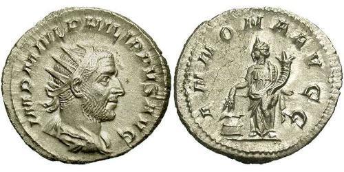 1 Антониниан Римская империя (27BC-395) Серебро Филипп Араб(204-249)