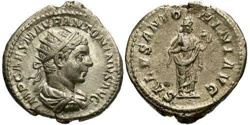 1 Антониниан Римская империя (27BC-395) Серебро Гелиогабал (203-222)