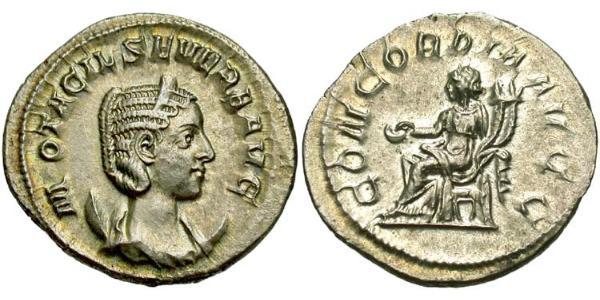 1 Антониниан Римская империя (27BC-395) Серебро Otacilia Severa (244-249)
