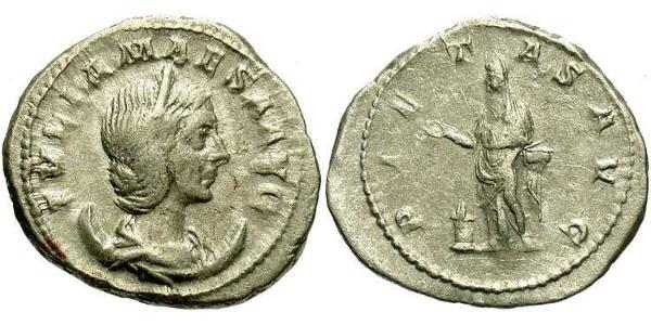 1 Антониниан Римская империя (27BC-395) Серебро Julia Maesa (165-224)