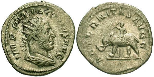1 Антониниан Римская империя (27BC-395) Серебро Филипп Араб(204-249)
