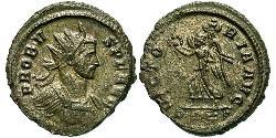 1 Антониниан Римская империя (27BC-395) Серебро/Медь Проб (232-282)