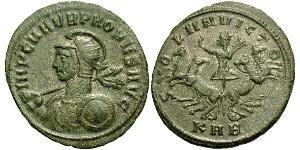 1 Антониниан Римская империя (27BC-395) Серебро/Медь Проб (232-282)