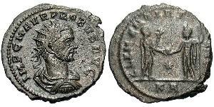 1 Антониниан Римская империя (27BC-395) Серебро/Медь Проб (232-282)