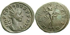 1 Антониниан Римская империя (27BC-395) Серебро/Медь Проб (232-282)
