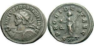 1 Антониниан Римская империя (27BC-395) Серебро/Медь Проб (232-282)