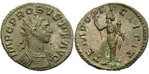 1 Антониниан Римская империя (27BC-395) Серебро/Медь Проб (232-282)