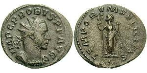1 Антониниан Римская империя (27BC-395) Серебро/Медь Проб (232-282)