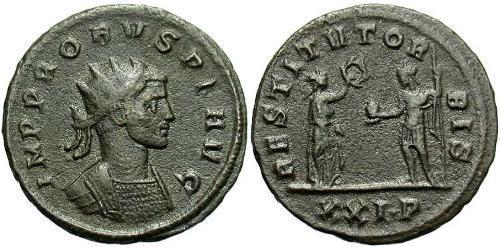 1 Антониниан Римская империя (27BC-395) Серебро/Медь Проб (232-282)