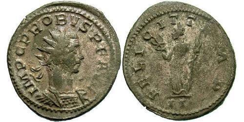 1 Антониниан Римская империя (27BC-395) Серебро/Медь Проб (232-282)