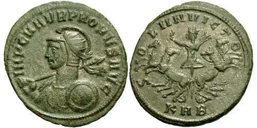 1 Антониниан Римская империя (27BC-395) Серебро/Медь Проб (232-282)