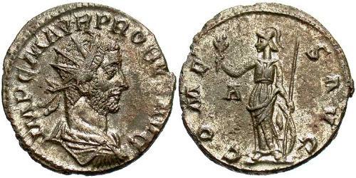 1 Антониниан Римская империя (27BC-395) Серебро/Медь Проб (232-282)