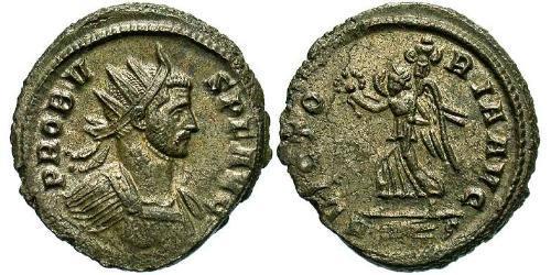 1 Антониниан Римская империя (27BC-395) Серебро/Медь Проб (232-282)