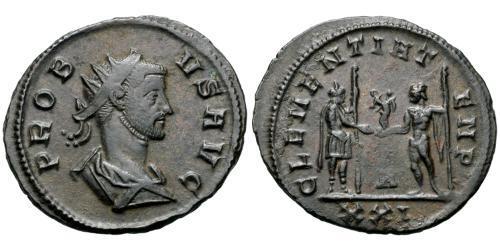 1 Антониниан Римская империя (27BC-395) Серебро/Медь Проб (232-282)