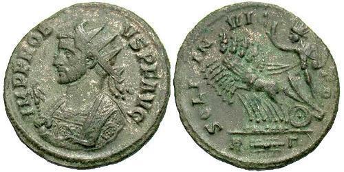 1 Антониниан Римская империя (27BC-395) Серебро/Медь Проб (232-282)