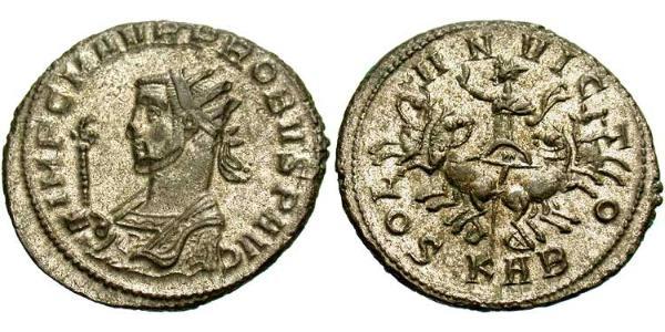 1 Антониниан Римская империя (27BC-395) Серебро/Медь Проб (232-282)