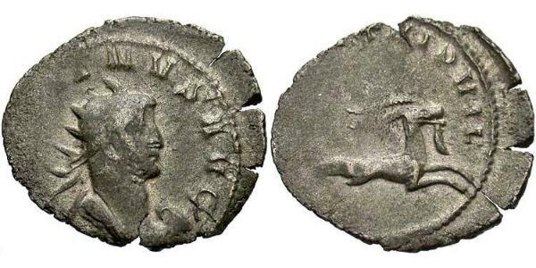 1 Антониниан Римская империя (27BC-395) Серебро/Медь Галлиен (218-268)