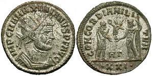 1 Антонініан Римська імперія (27BC-395) Бронза Максиміан (250-310)