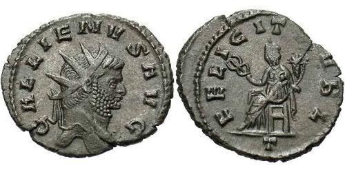 1 Антонініан Римська імперія (27BC-395) Бронза Галліен (218-268)