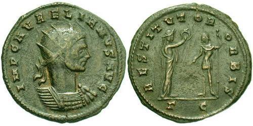 1 Антонініан Римська імперія (27BC-395) Бронза Авреліан (215-275)