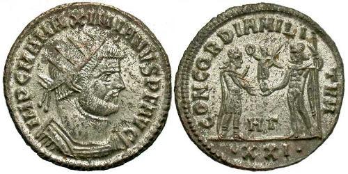 1 Антонініан Римська імперія (27BC-395) Бронза Максиміан (250-310)