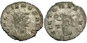 1 Антонініан Римська імперія (27BC-395) Мідь/Срібло Галліен (218-268)