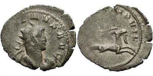 1 Антонініан Римська імперія (27BC-395) Мідь/Срібло Галліен (218-268)