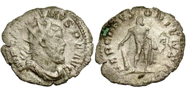 1 Антонініан Галльська імперія (260-274) Срібло Марк Латиній Постум (260-268)