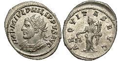 1 Антонініан Римська імперія (27BC-395) Срібло Філіпп Араб (204-249)