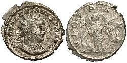 1 Антонініан Римська імперія (27BC-395) Срібло Валеріан I (193-260)