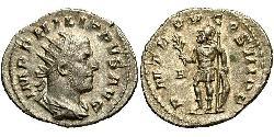 1 Антонініан Римська імперія (27BC-395) Срібло Філіпп Араб (204-249)