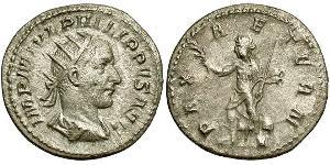 1 Антонініан Римська імперія (27BC-395) Срібло Філіпп Араб (204-249)