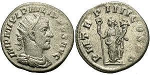 1 Антонініан Римська імперія (27BC-395) Срібло Філіпп Араб (204-249)